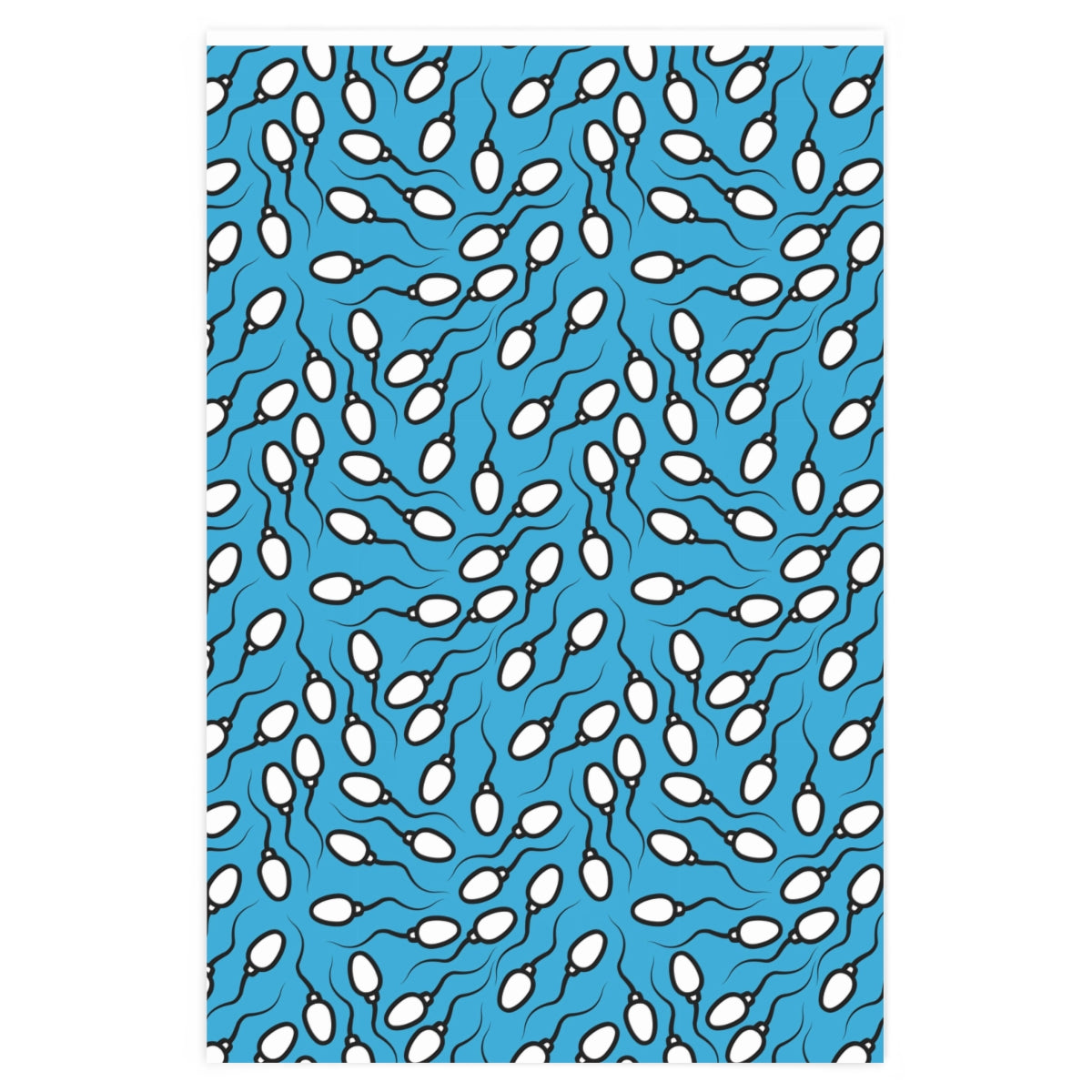 Blue Sperm Wrapping Paper