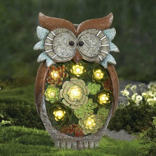 Solar Owl Led Light Outdoor Decorative Light Courtyard
