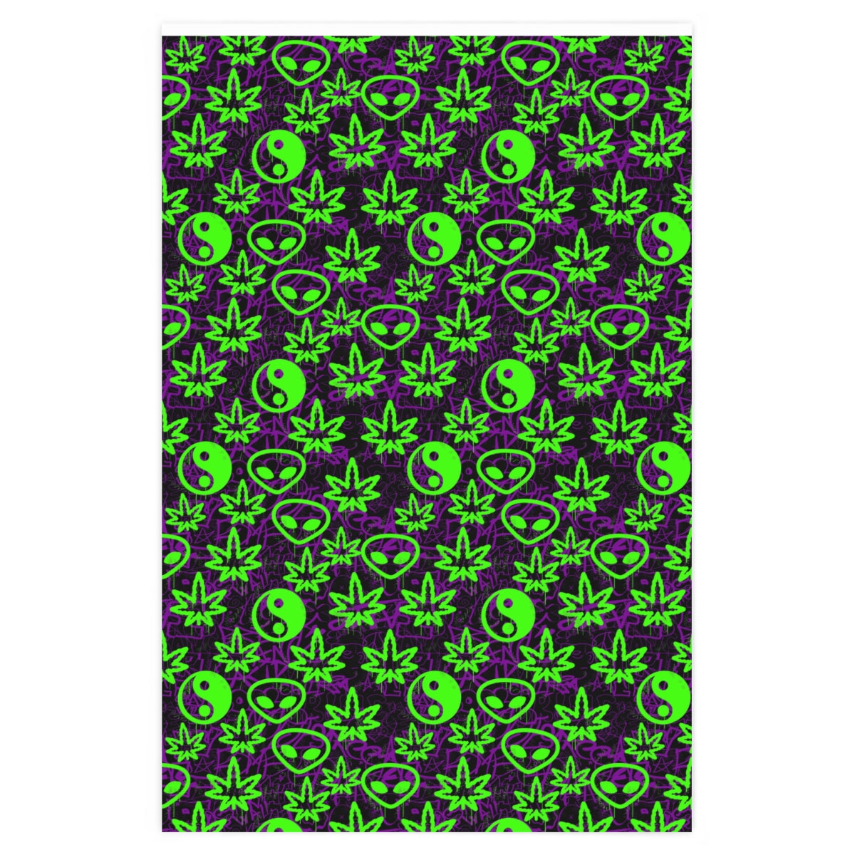 Alien Wrapping paper and book cover