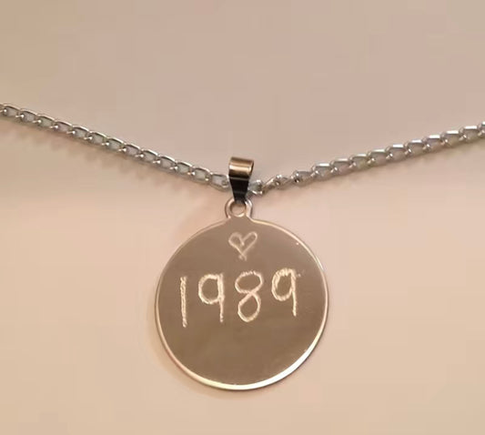 1989 necklace, Swiftie necklace
