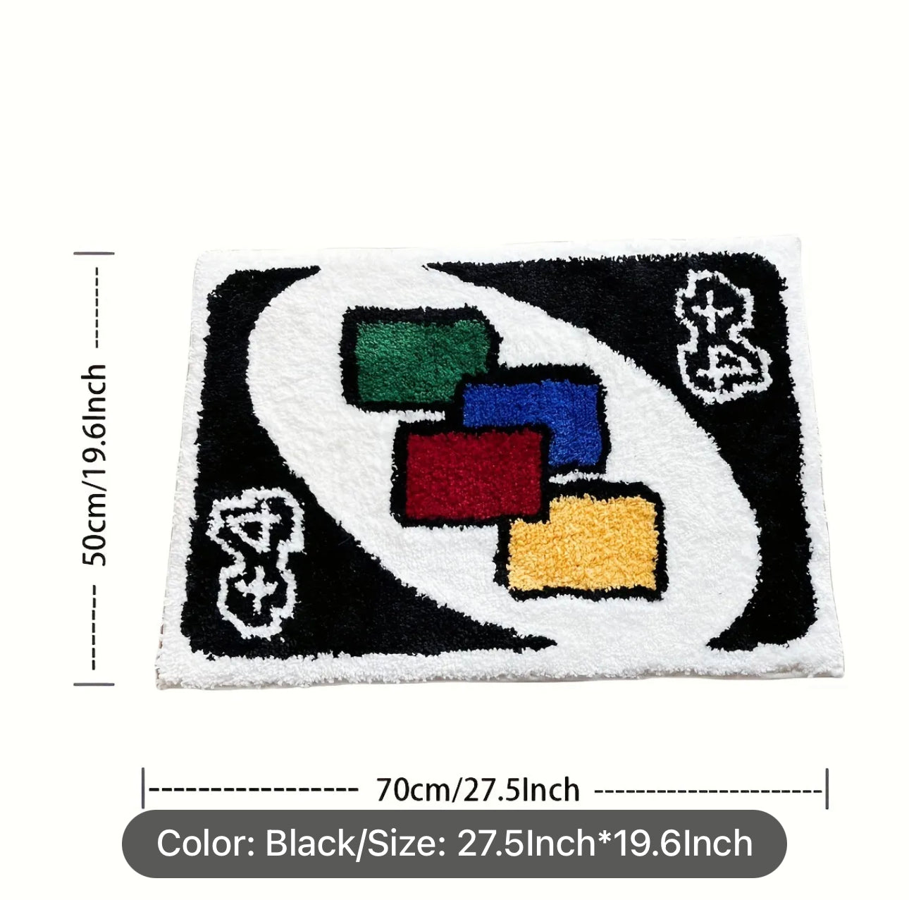 Brighten Up Your Girl's Room with this Creative Multicolor Hand Tufted Rug - Perfect Birthday Gift!