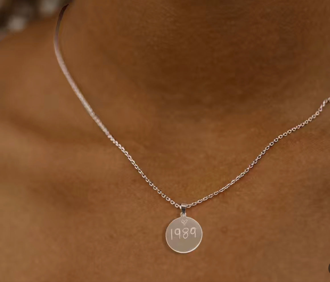 1989 necklace, Swiftie necklace