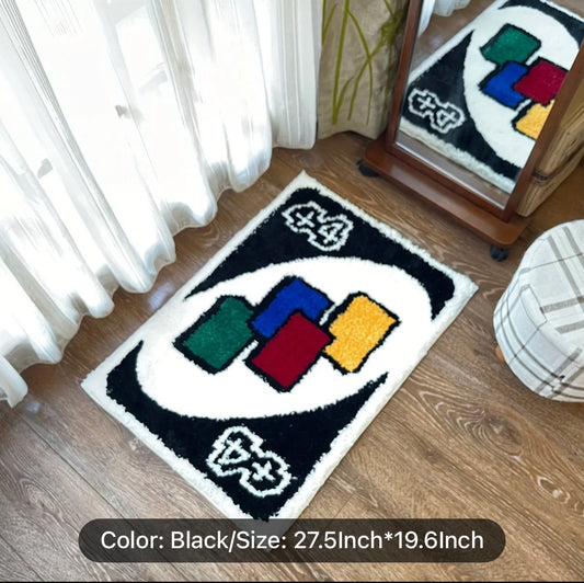 Brighten Up Your Girl's Room with this Creative Multicolor Hand Tufted Rug - Perfect Birthday Gift!