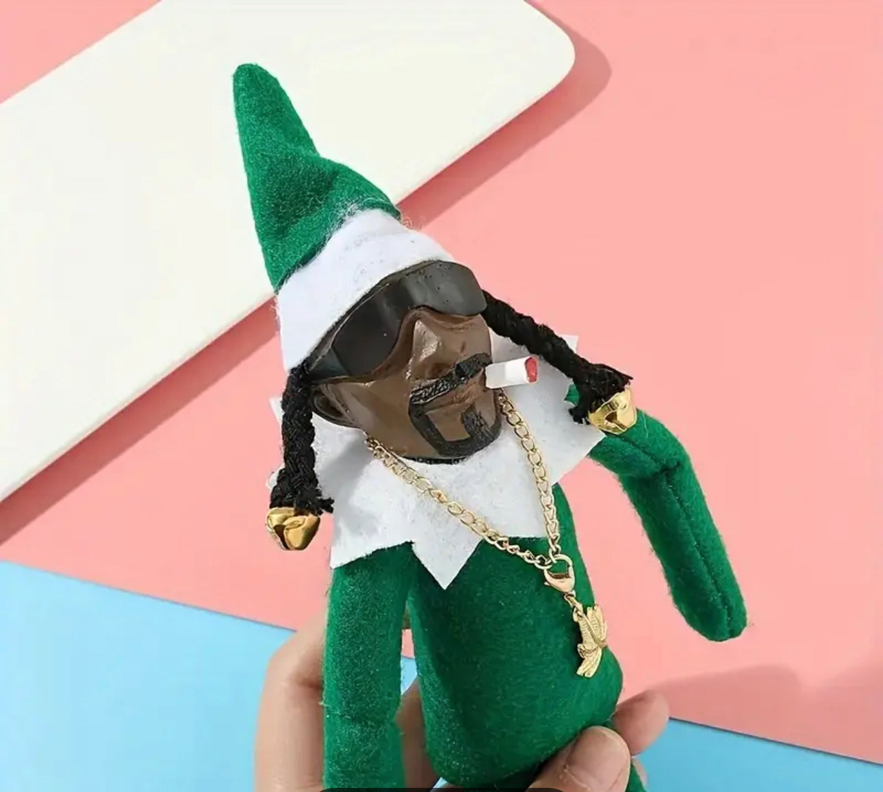 Festive Stoop Christmas Elf Resin Doll Plush - Perfect Holiday Gift For Family And Friends, For Winter Christmas Thanksgiving New Year Decor, For Home Room Desk Office Decor