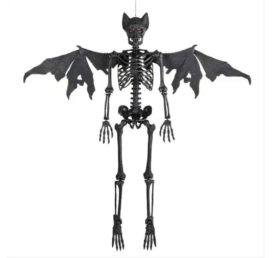 5 ft. Poseable Bat Skeleton with LED Eyes