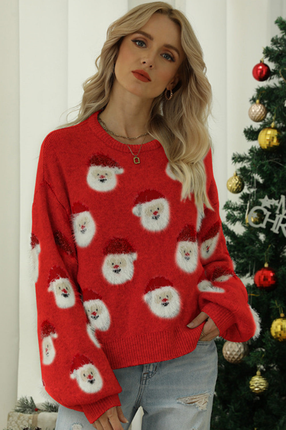 Christmas Santa Claus Pullover Sweater