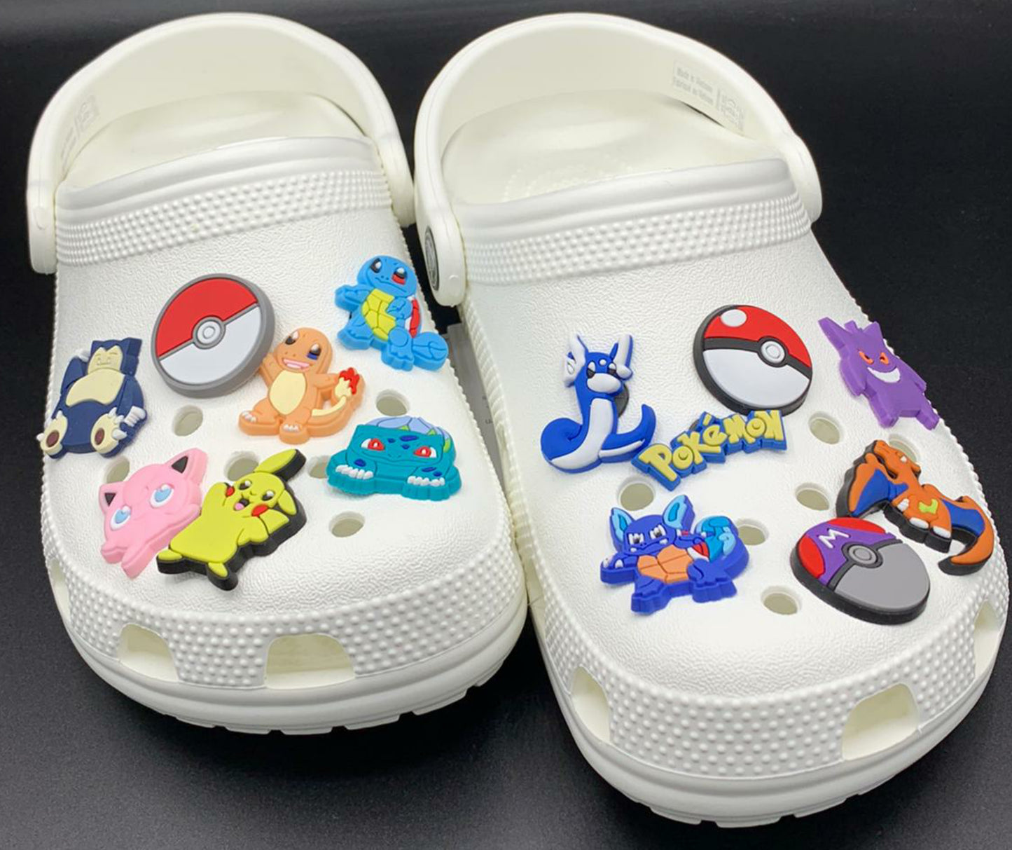 20 PC Pokemon Cartoon Shoe Charms Compatible WIth Crocs Gifts