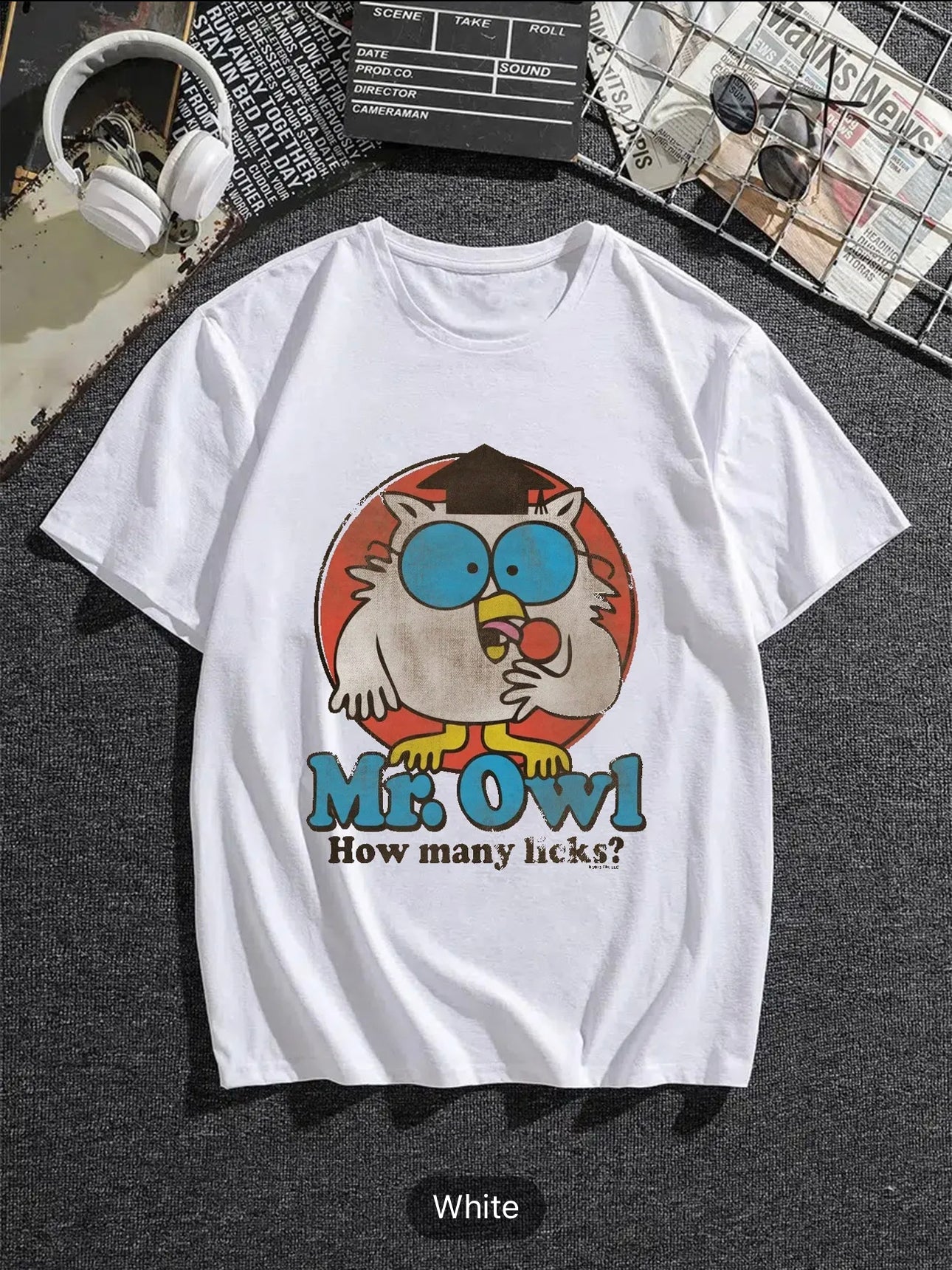 Men's Mr. Owl Print T-Shirt: Add a Touch of Trendy Style to Your Summer Look!