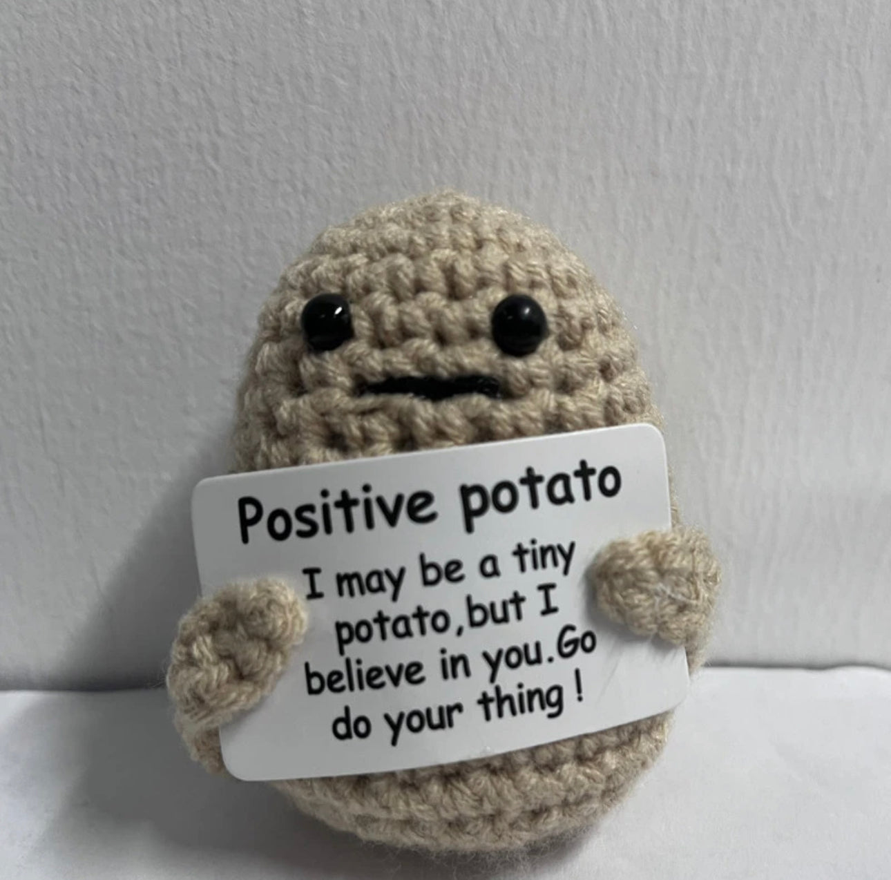 1pc Positive Potato Doll: A Creative, Funny Gift for Birthdays, Holidays & Home Decor!