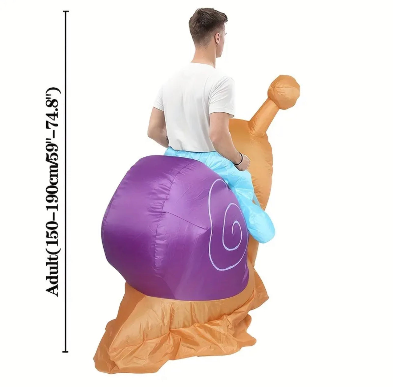 1 Set Halloween Party Funny Riding Snail Inflatable Costume