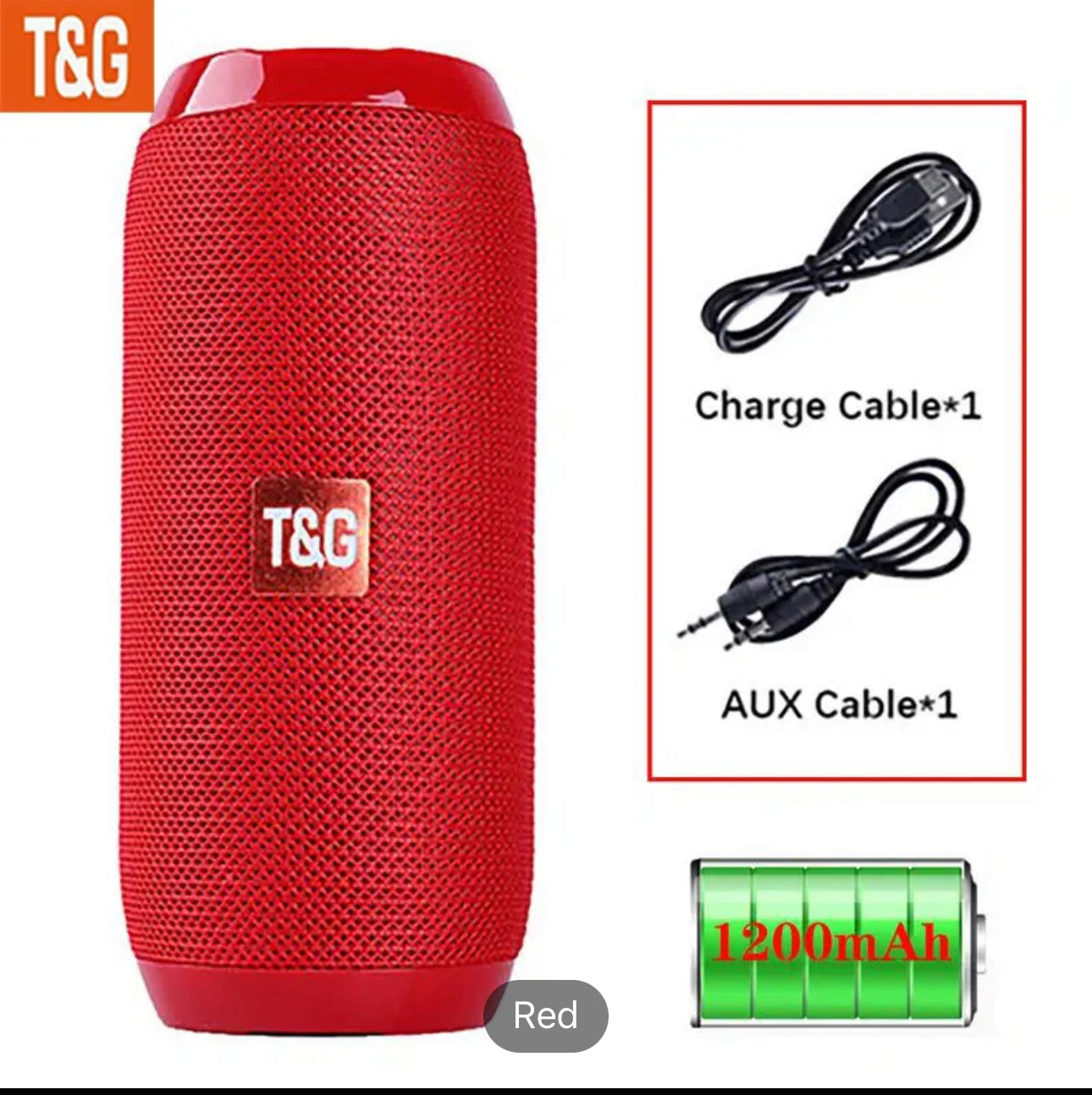 Bass-Boosting Portable Wireless Speaker - Charge via USB, TF, AUX, FM & TAP Plug-Ins!