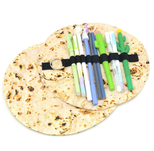 2 pack Tortilla Pencil Roll Stationery Storage