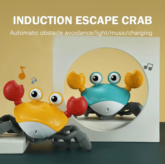 Crawl Escape Automatic Crab, Sensing Obstacle Avoidance Glow Electric Crab, Charging Toys With Music, Creative Gift