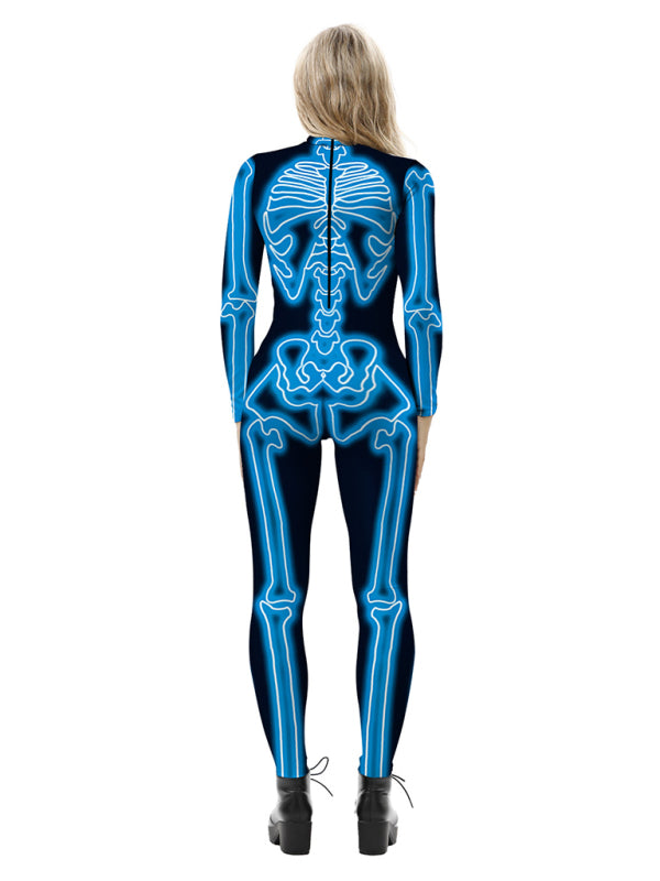 Women's 3D Digital Printed Halloween Costume Costume Jumpsuit