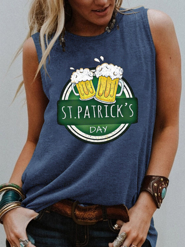 ST PATRICK S DAY St. Patrick's Day street fashion T-shirt vest