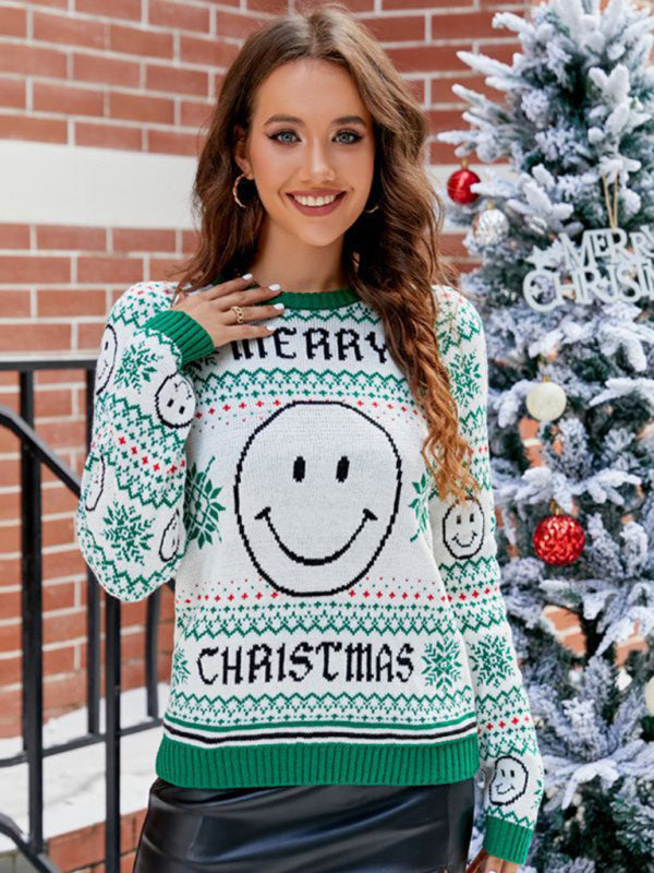 New Christmas Pullover Smiley Halloween Sweater