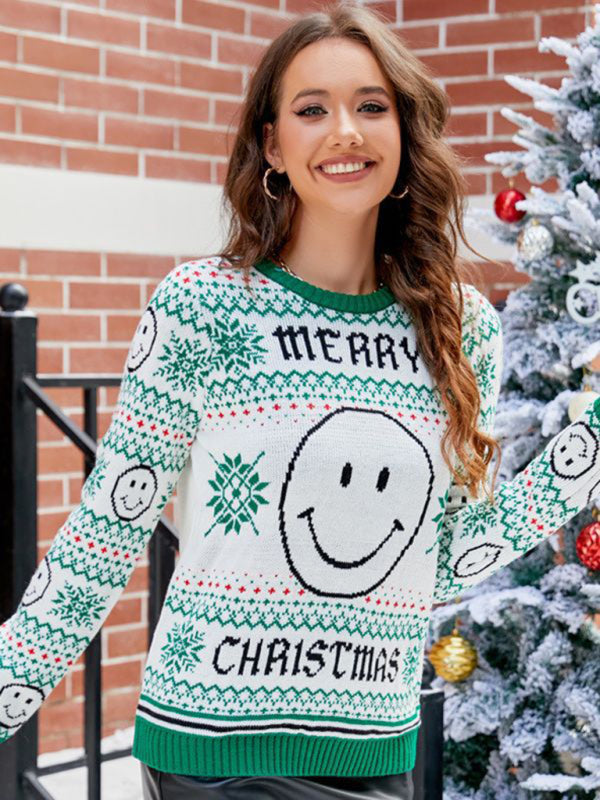 New Christmas Pullover Smiley Halloween Sweater