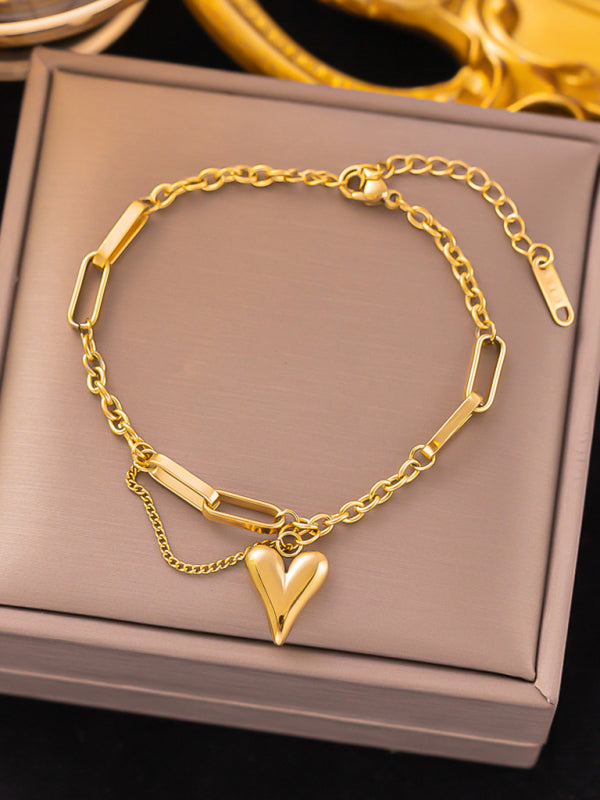 Women's new fashion tassel love necklace love bracelet (single pack)