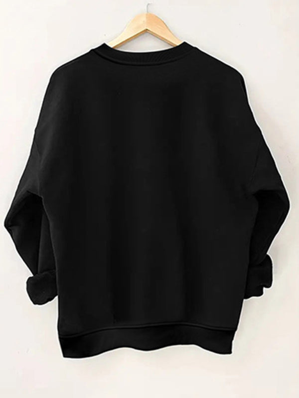 Women's wholesale round neck casual elephant pattern sweatshirt