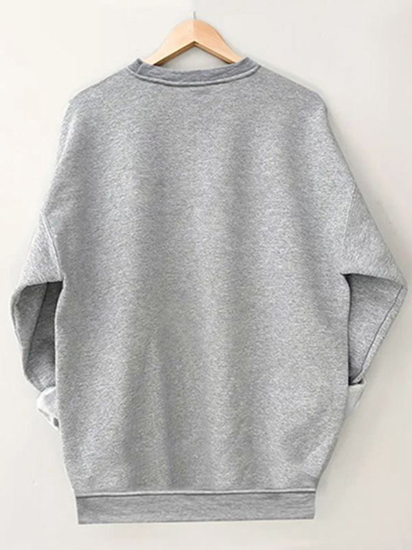 Women's wholesale round neck casual elephant pattern sweatshirt