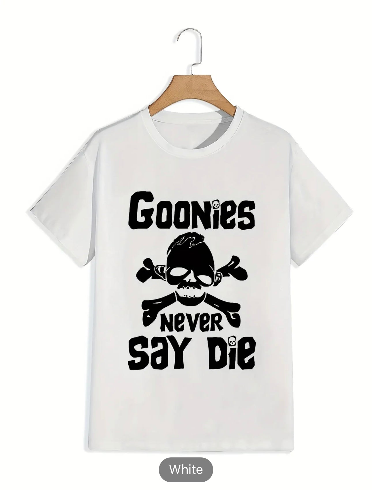 Big & Tall Guys: Look Cool This Summer with the 'GOONIES NEVER SAY DIE' Graphic Print T-Shirt!
