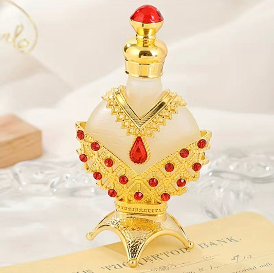 12ml/30ml/1pc Hareem Al Sultan Golden 2023 Concentrated Perfume Oil Bottle, Arab Women's Perfume Bottle, Vintage Essential Oil Perfume Bottle, Women's Gift, Travel, Valentine's Day (No Perfume, Only Empty Bottle)