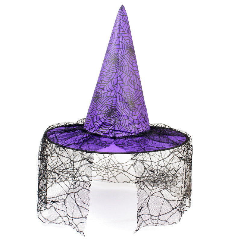Halloween Hat Witch Party Black Pointed Hat